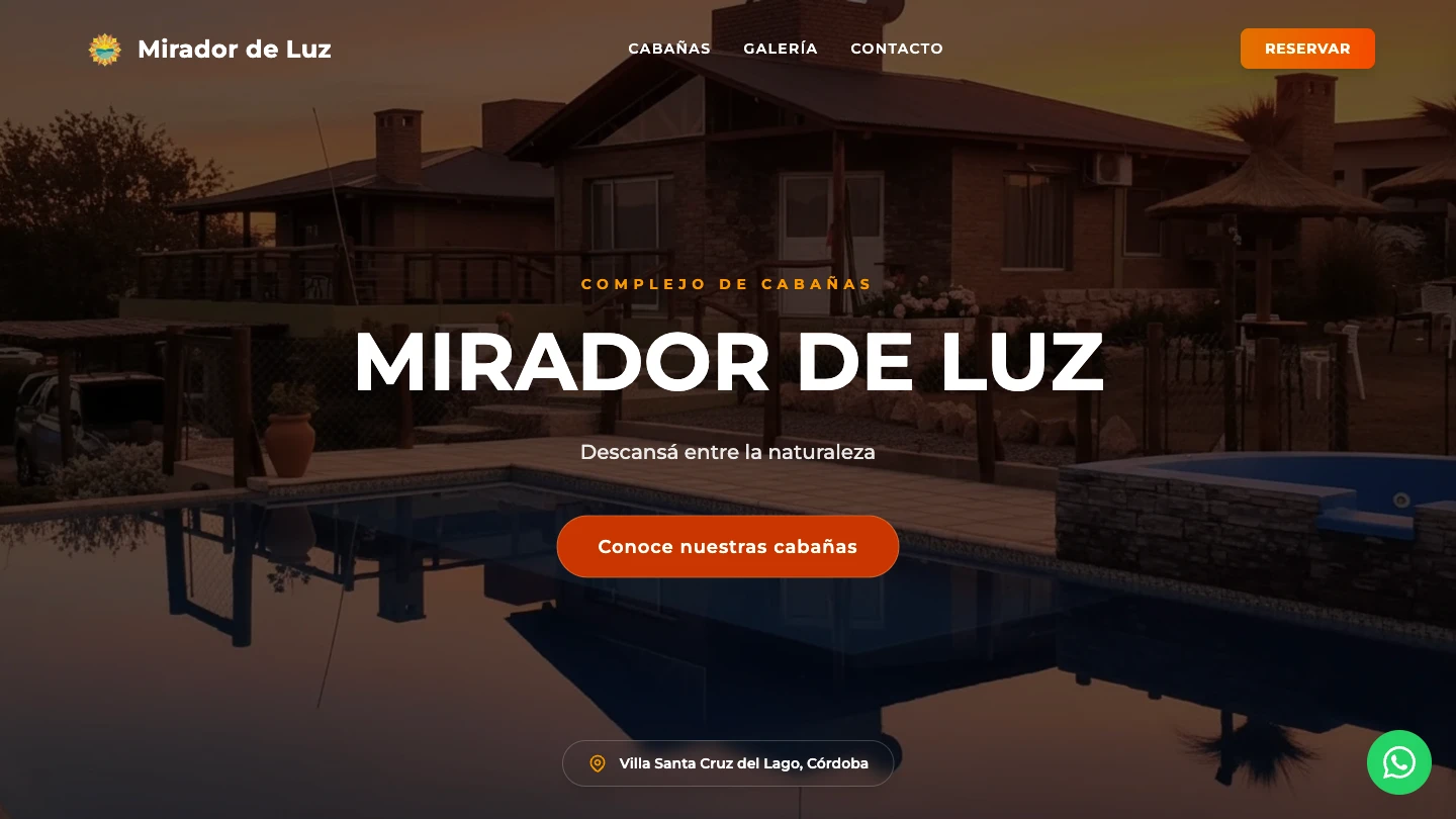 Captura real de escritorio de Mirador de Luz.
