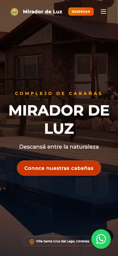 Captura real en celular de Mirador de Luz, con su propia composición vertical.